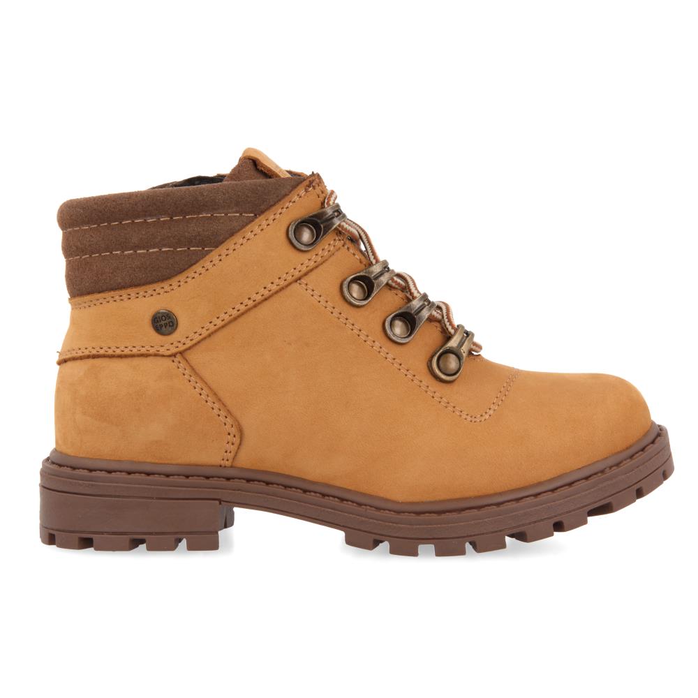 Bota camel de niño con cremallera y cordones de la marca Gioseppo60910 Bota camel de niño con cremallera y cordones de la marca Gioseppo60910